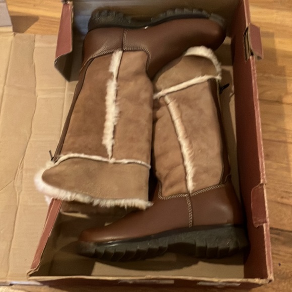 Bastien Dylan Cognac Face Shearling Boota Size 6.5 - Picture 11 of 12